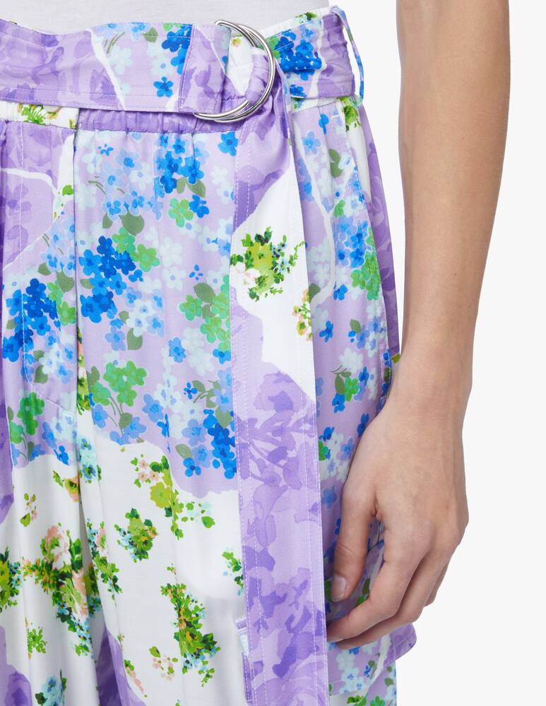 rinascente MSGM Pantaloni cargo con fiori - lilla