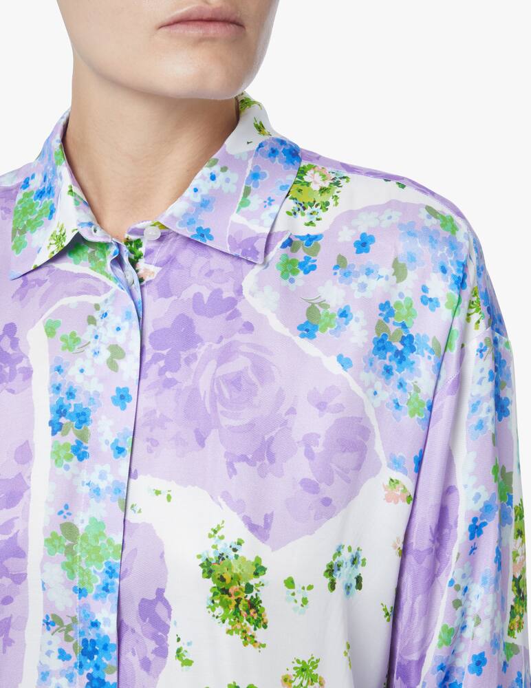 rinascente MSGM Camicia con stampa floreale - lilla