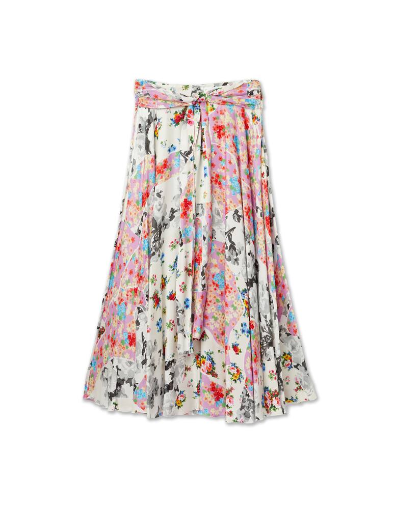 rinascente MSGM Gonna midi con fiori - multicolor