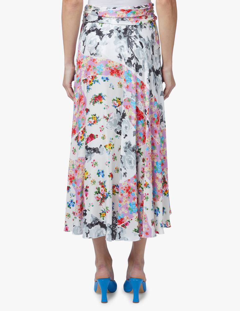 rinascente MSGM Gonna midi con fiori - multicolor