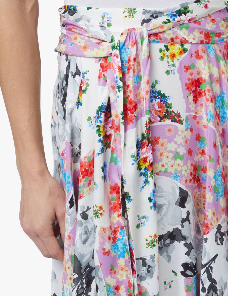rinascente MSGM Gonna midi con fiori - multicolor