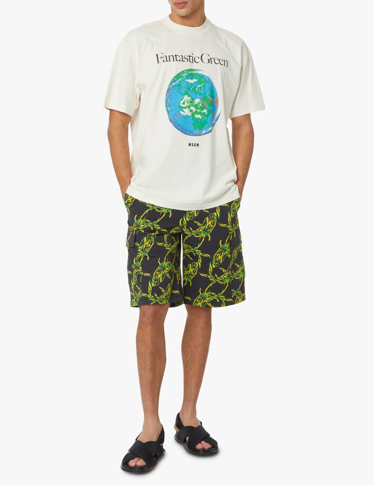 rinascente MSGM Maglietta fantastic green - beige