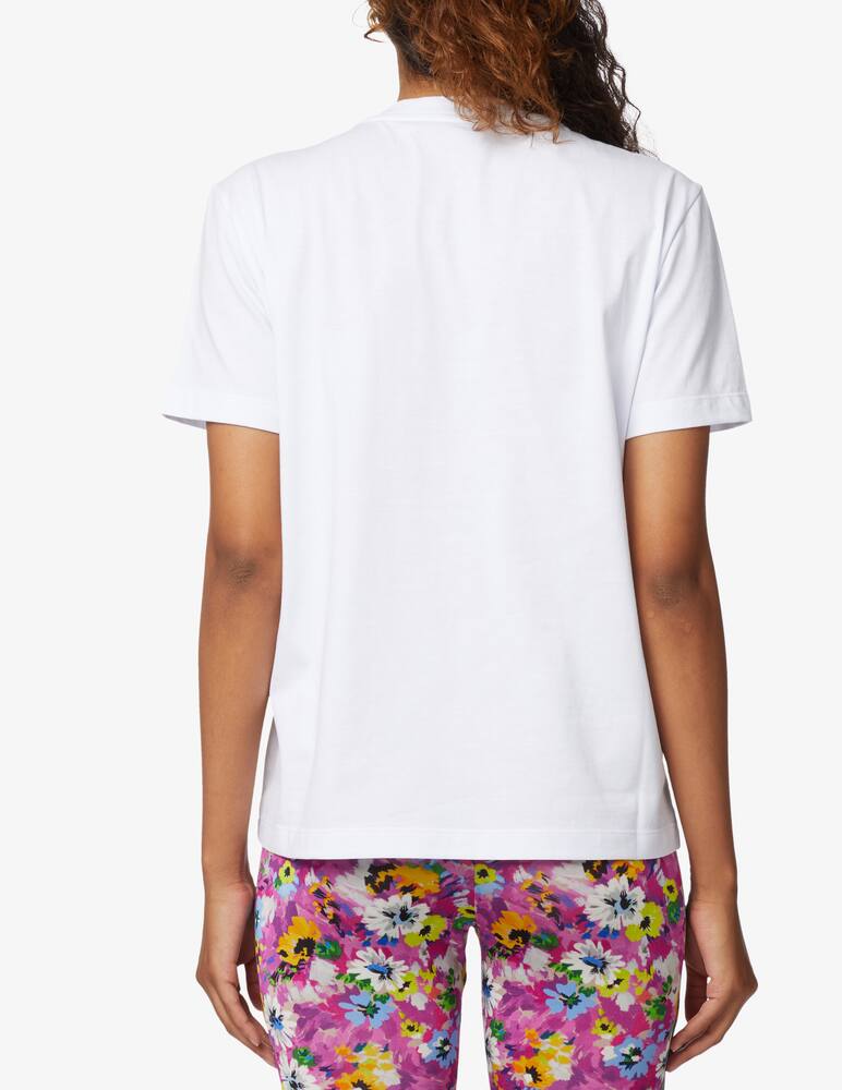 rinascente MSGM Cotton beaded logo t-shirt - white