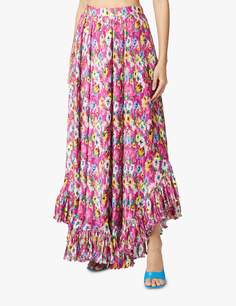 rinascente MSGM Pleated maxi skirt - violet