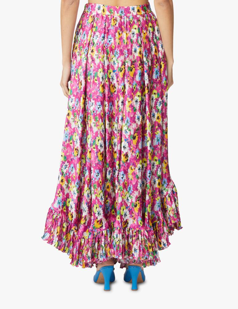 rinascente MSGM Pleated maxi skirt - violet