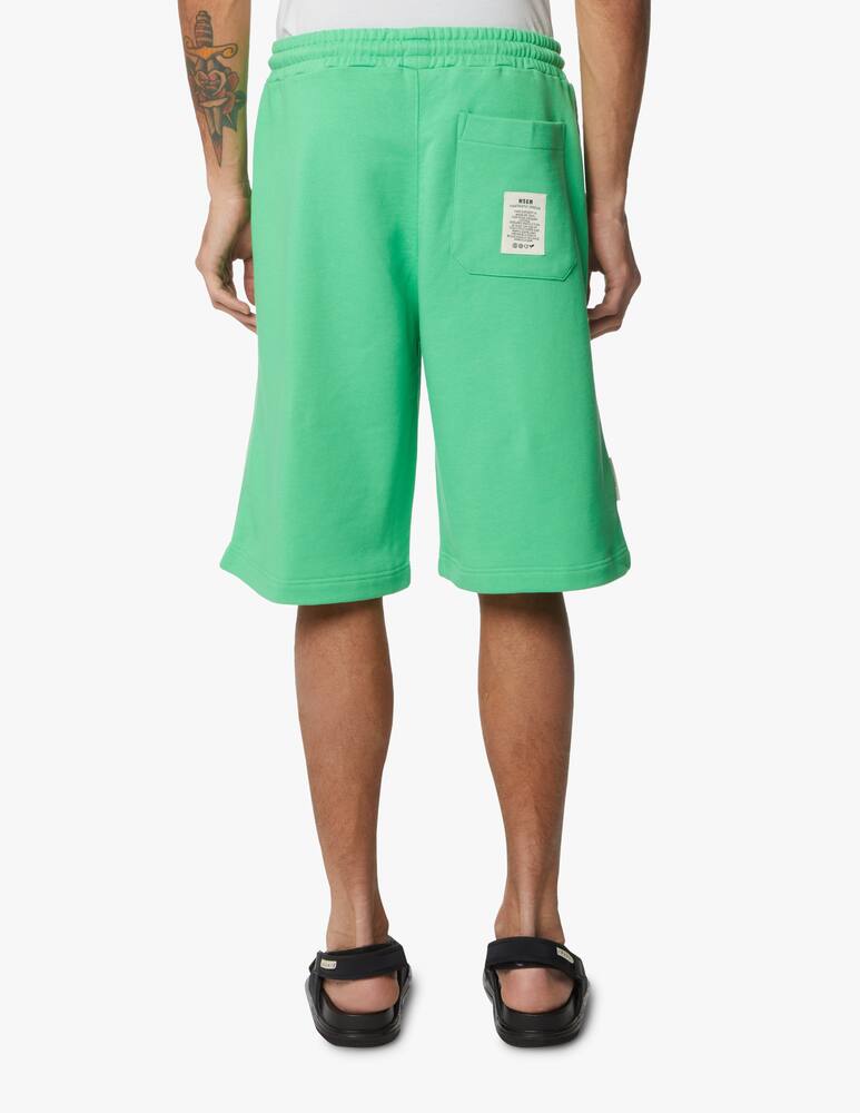 rinascente MSGM Bermuda in felpa fantastic green - verde