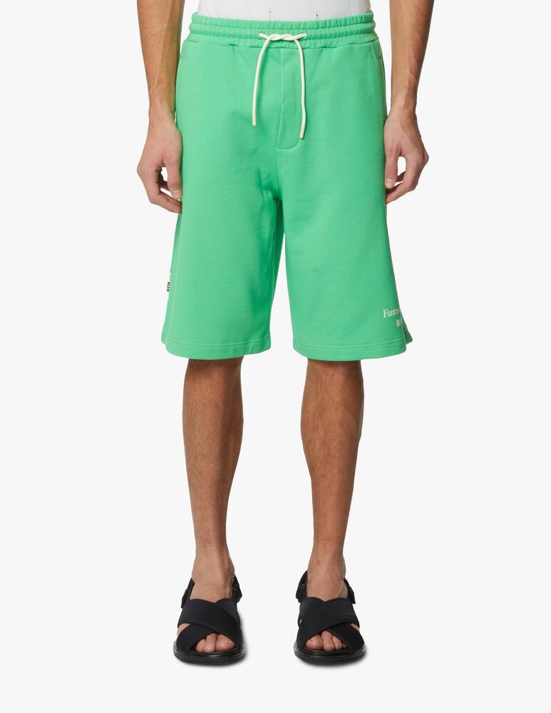 rinascente MSGM Bermuda in felpa fantastic green - verde