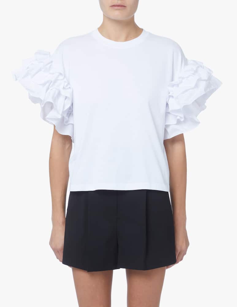 MSGM T-shirt in cotone - bianco - immagine 1 MSGM T-shirt in cotone - bianco - immagine 1