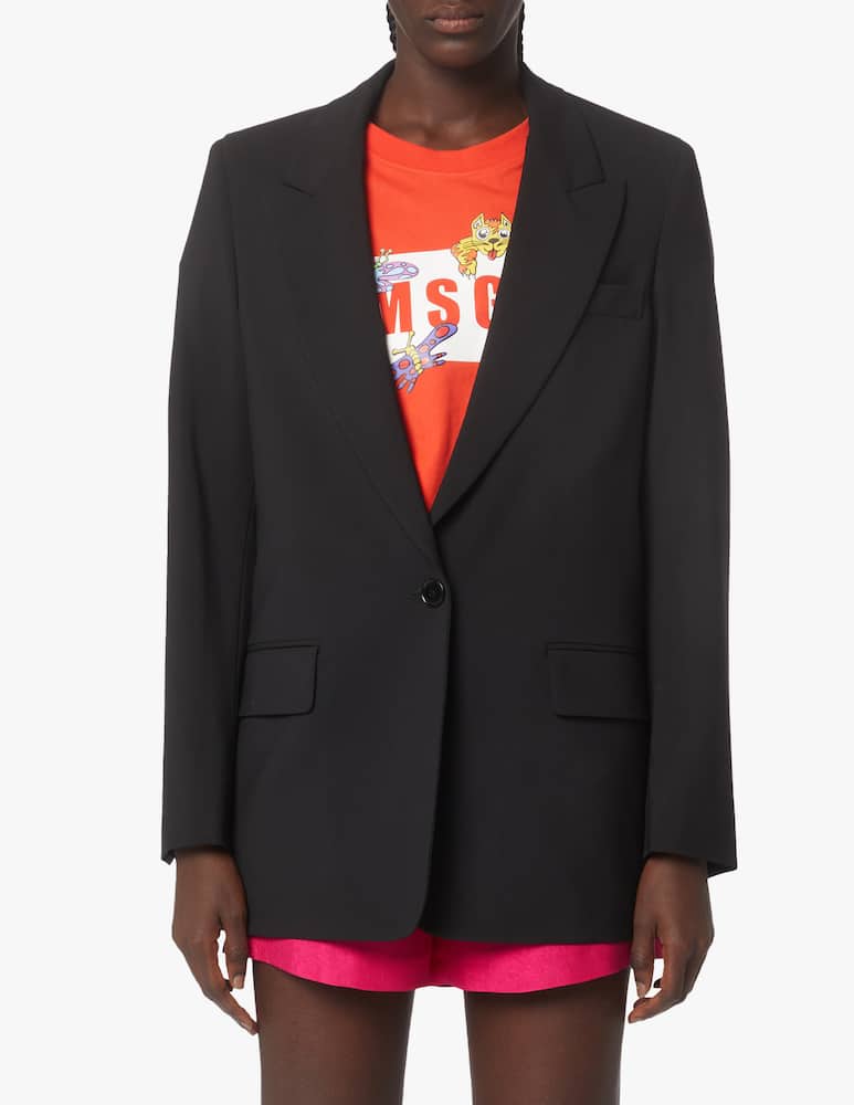 rinascente MSGM Wool blazer - black