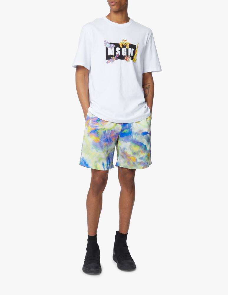 rinascente MSGM Acid tie dye shorts - multi