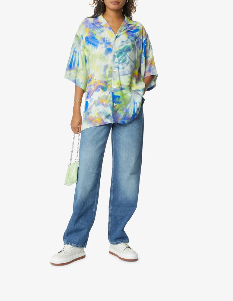 rinascente MSGM Acid tie dye short sleeve shirt - multi