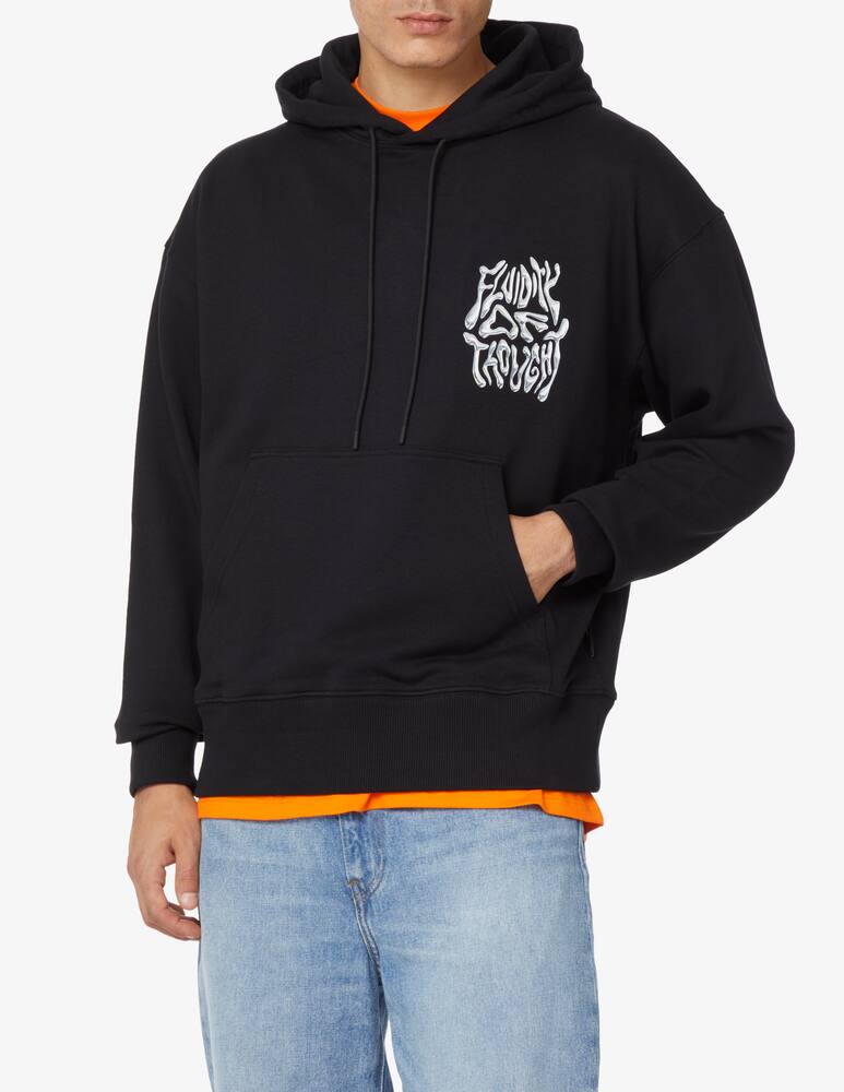 rinascente MSGM Felpa in cotone con cappuccio - Nero