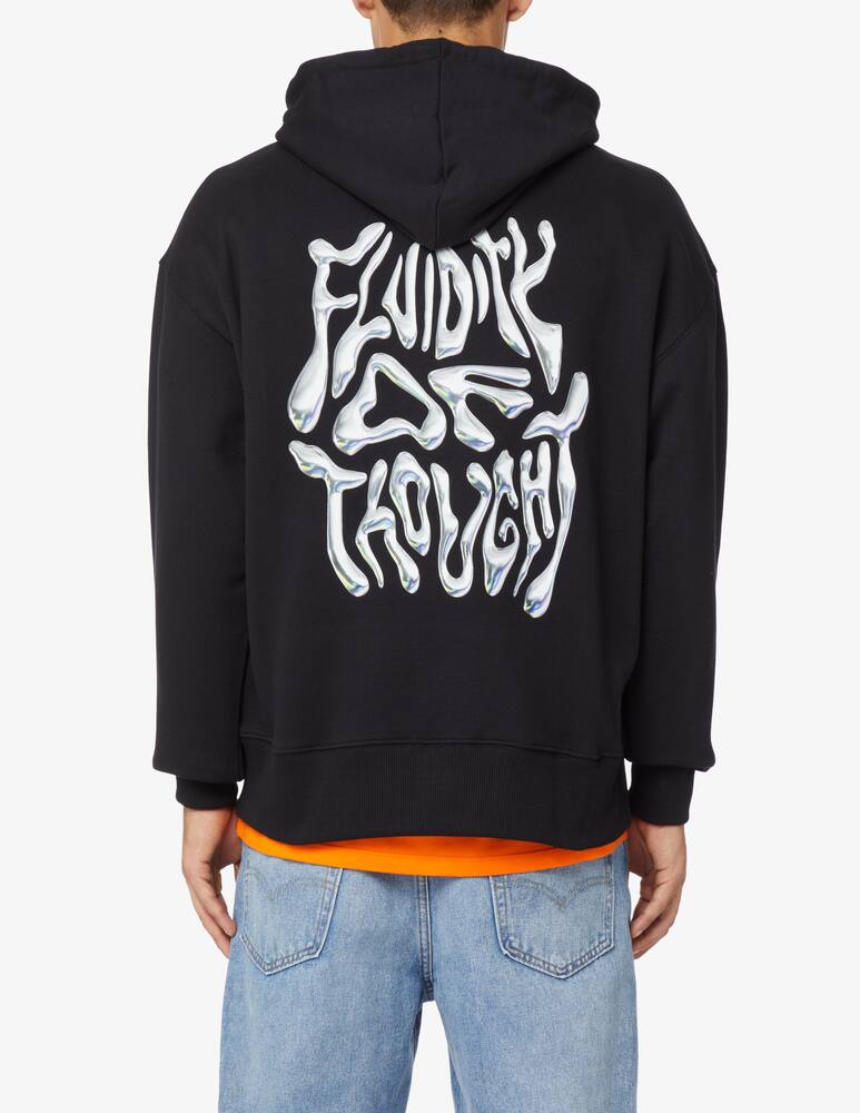 rinascente MSGM Felpa in cotone con cappuccio - Nero