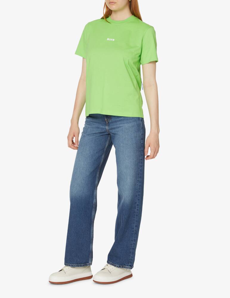rinascente MSGM Cotton mini logo t-shirt - Green