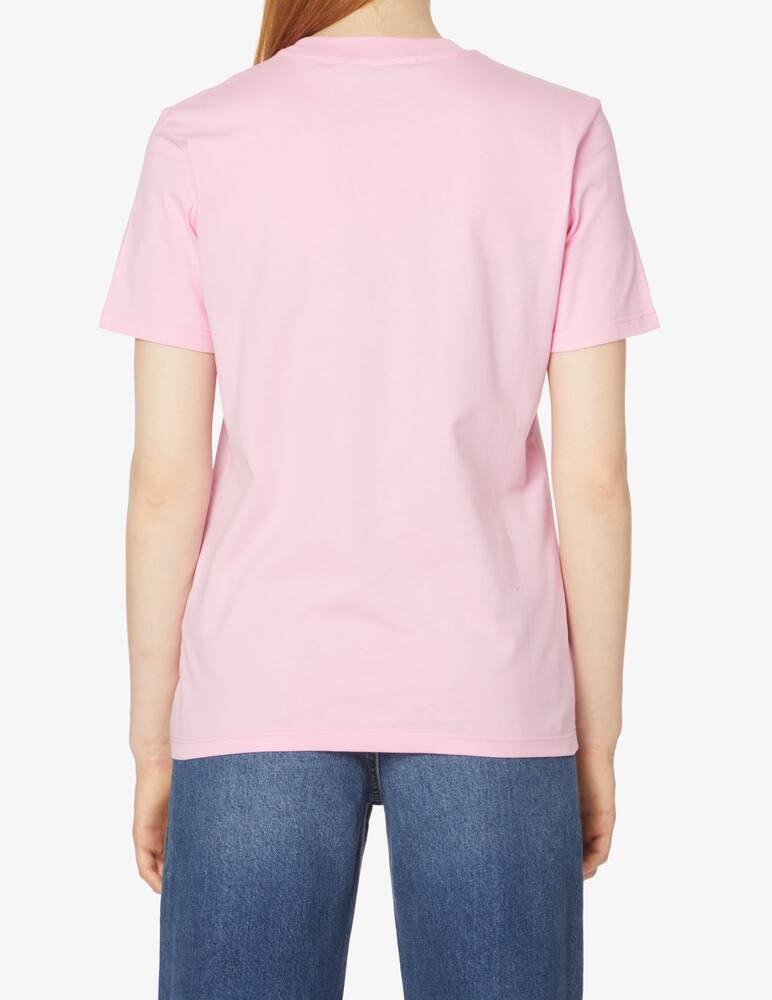 rinascente MSGM T-shirt in cotone con logo pennellato - Rosa