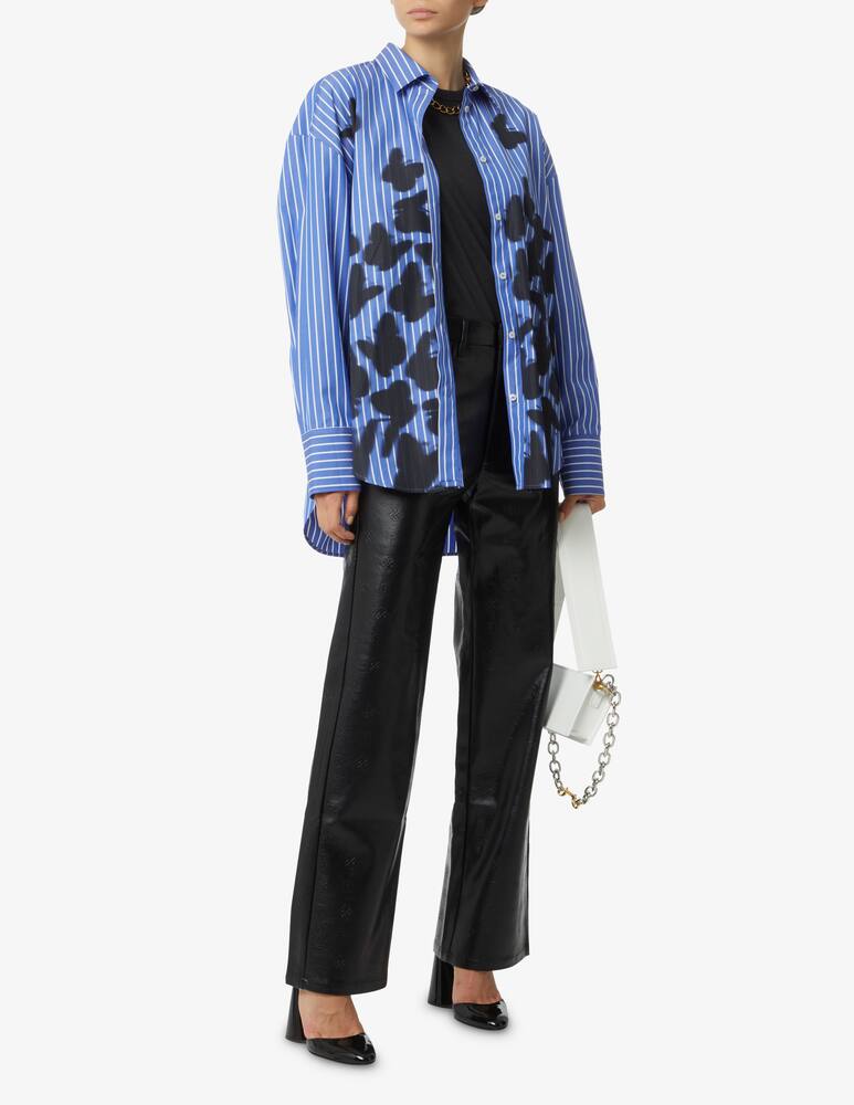 rinascente MSGM Striped butterfly shirt - Blue