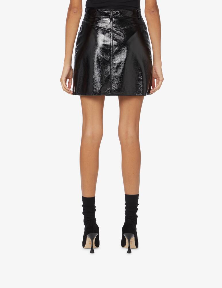 rinascente MSGM Gonna mini in similpelle - Nero