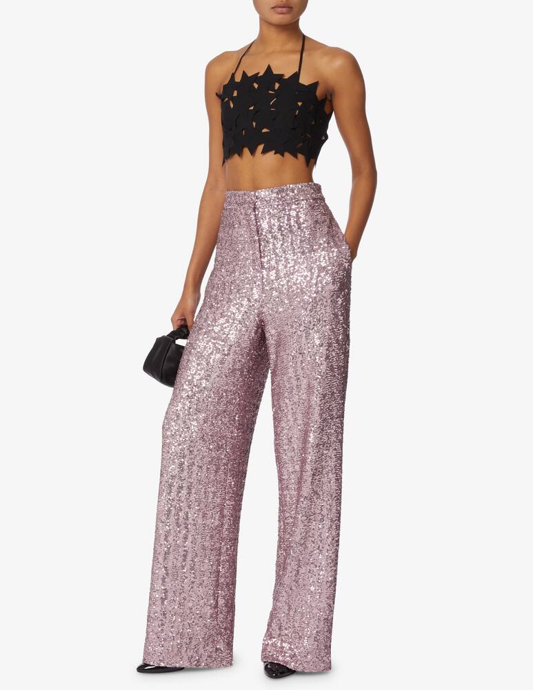 rinascente MSGM Top con spalline multi stelle - Nero