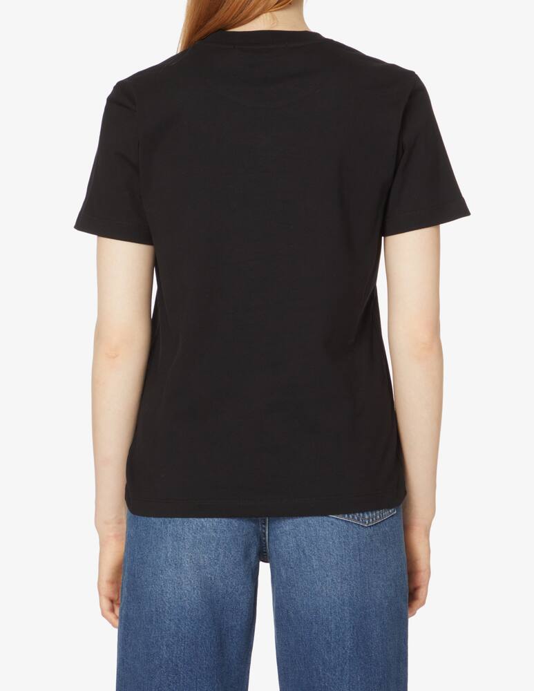 rinascente MSGM Cotton t-shirt with brushed logo - Black
