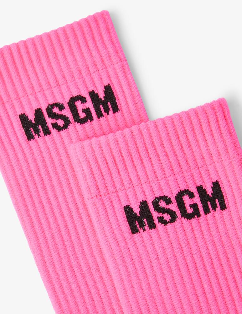 rinascente MSGM Logo socks - Pink