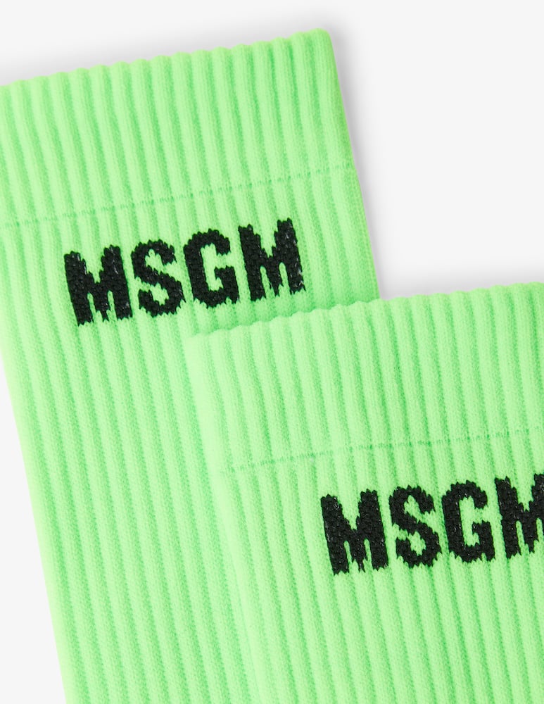 rinascente MSGM Calze con logo - Verde