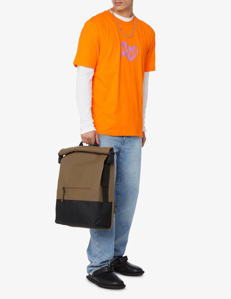 rinascente MSGM Maglietta con logo - Arancione