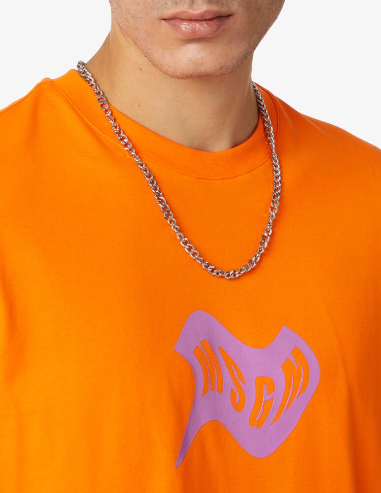 rinascente MSGM Maglietta con logo - Arancione