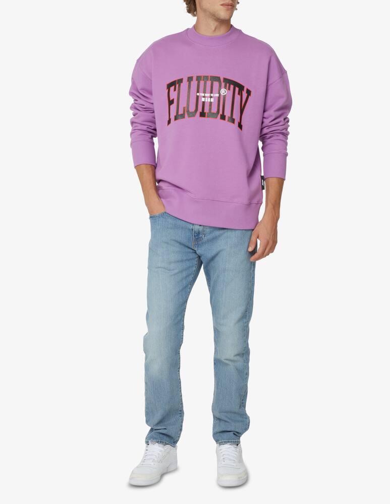 rinascente MSGM Felpa girocollo in cotone - Viola