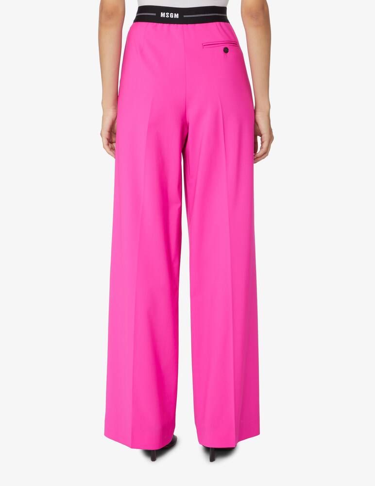 rinascente MSGM Pantaloni elastico vita gamba larga - Viola