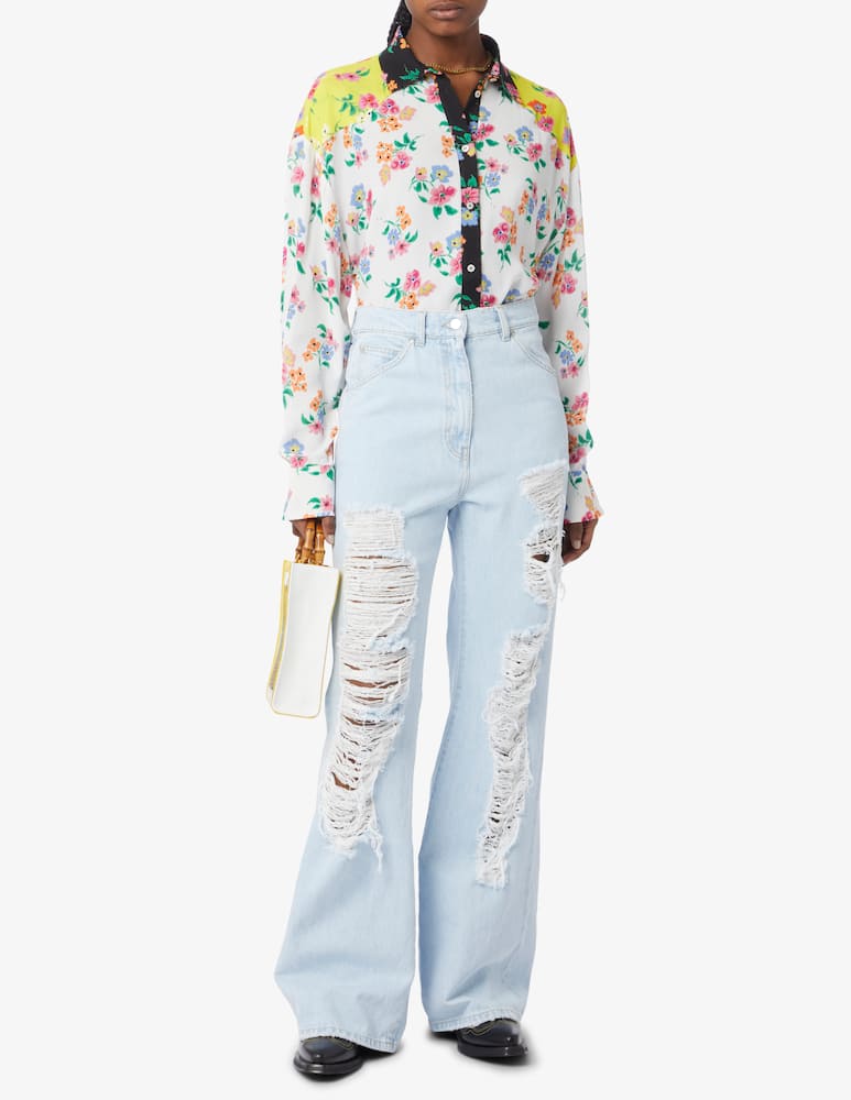 rinascente MSGM Camicia con stampa floreare