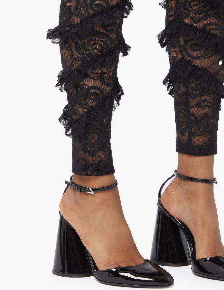 rinascente MSGM Leggings Elas pizzo rouches