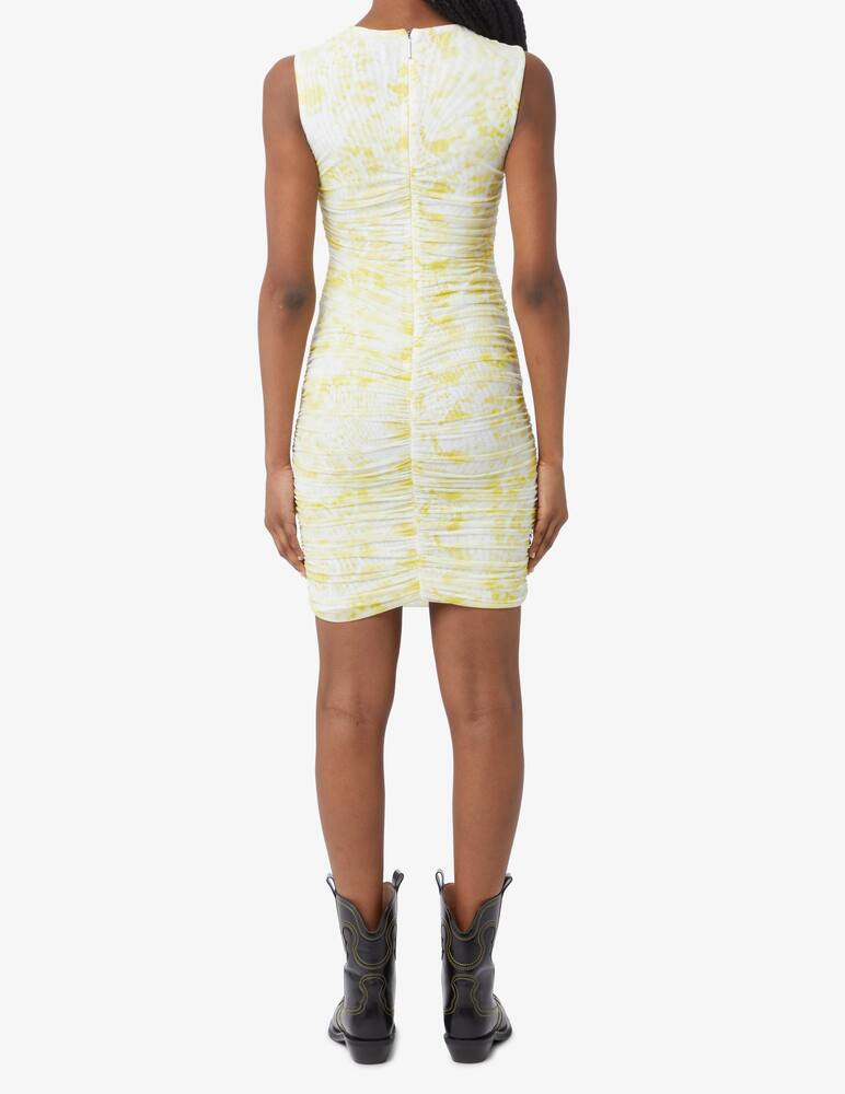 rinascente MSGM Mini abito senza maniche in rete spraylace