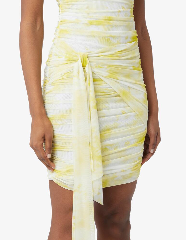 rinascente MSGM Mini abito senza maniche in rete spraylace