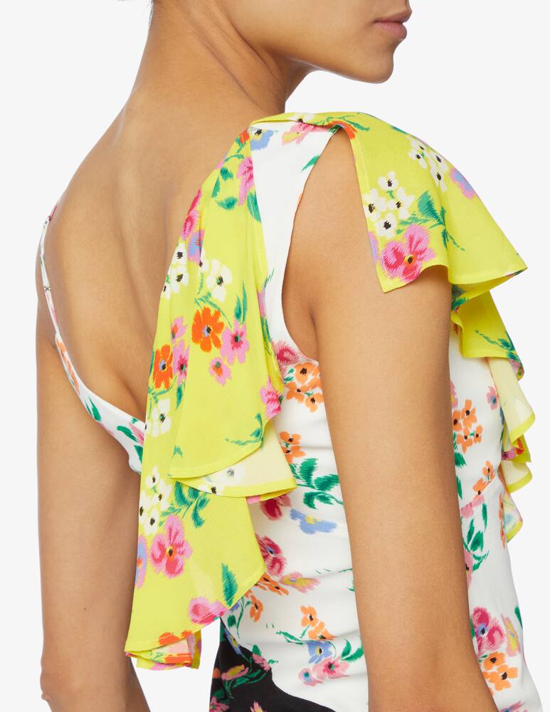 rinascente MSGM Vestito midi con stampa floreale