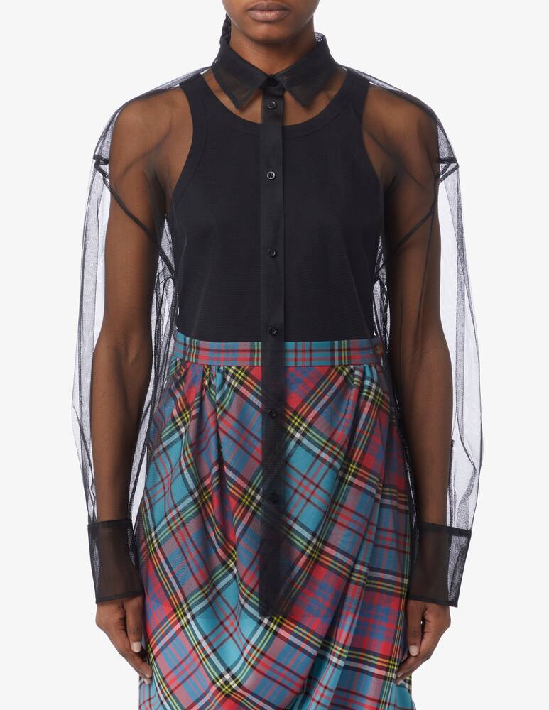 MSGM Long sleeved top in tulle - picture 1 MSGM Long sleeved top in tulle - picture 1