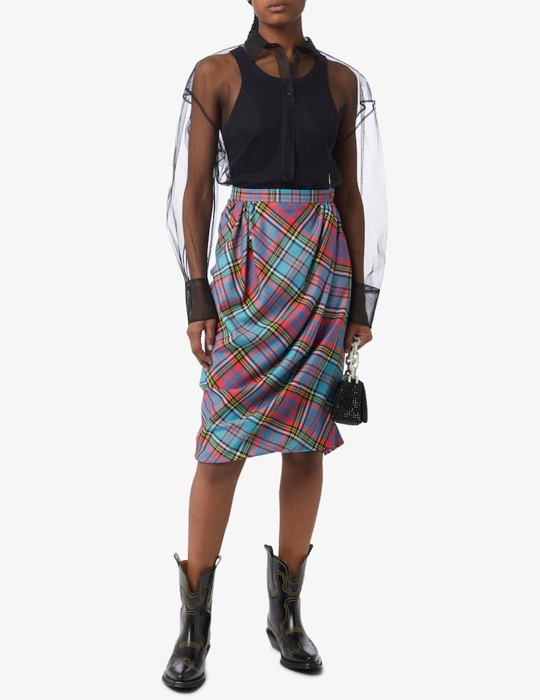 rinascente MSGM Top a maniche lunghe in tulle