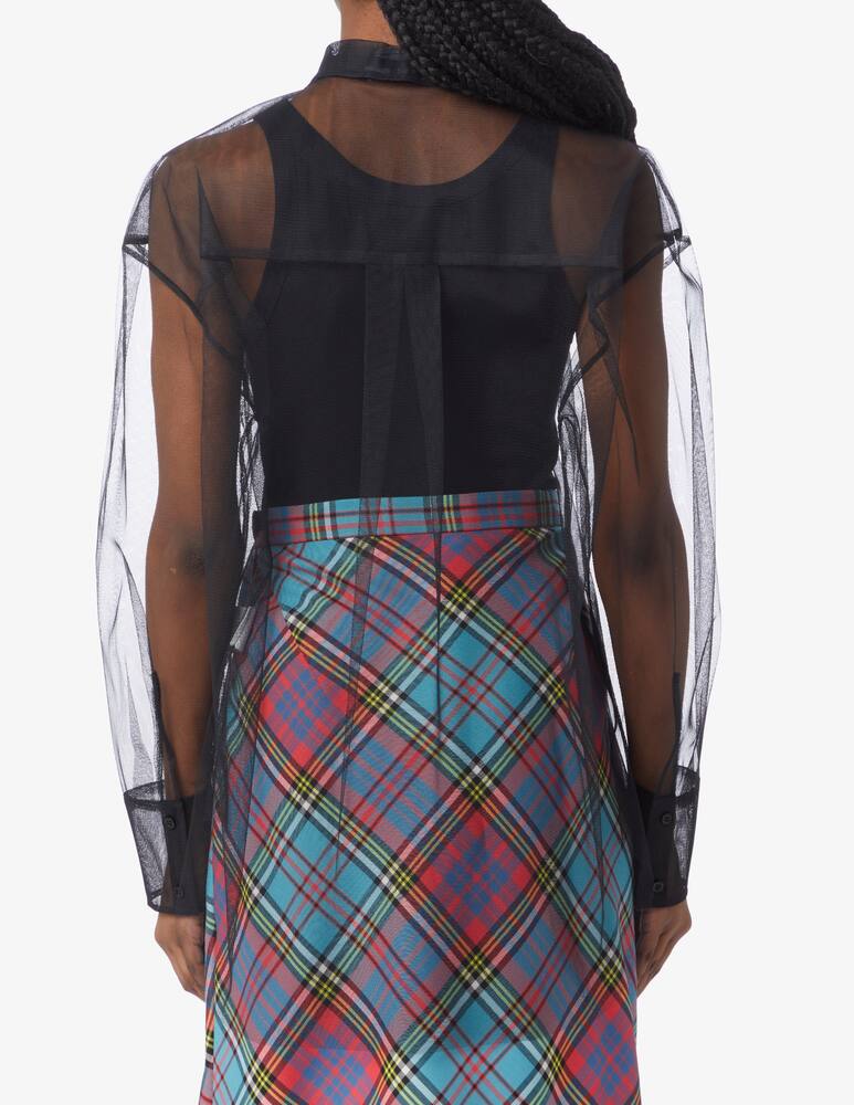 rinascente MSGM Top a maniche lunghe in tulle