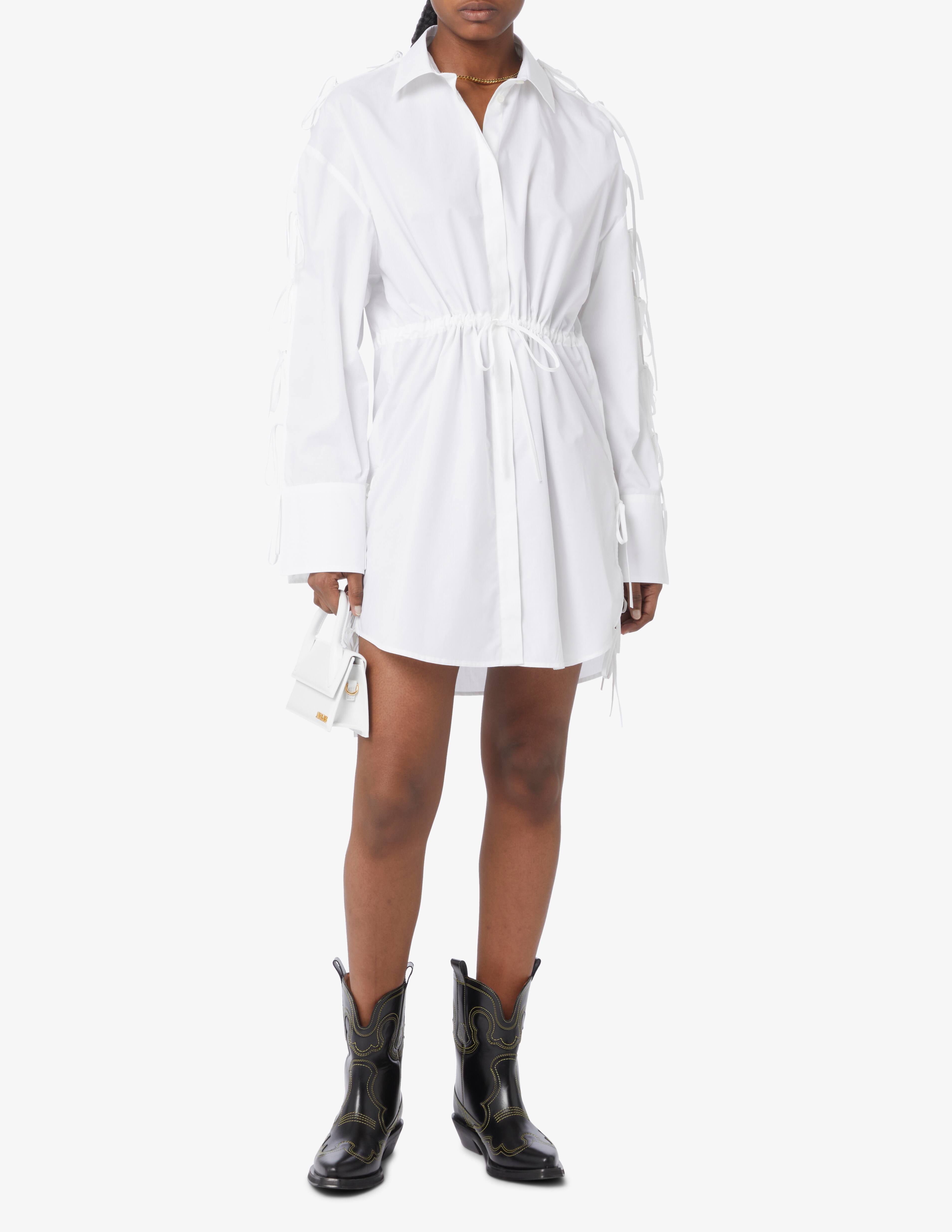 【関税&送料込】Msgm Chemisier Dress Shop MSGM Cotton mini chemisier dress on Rinascente