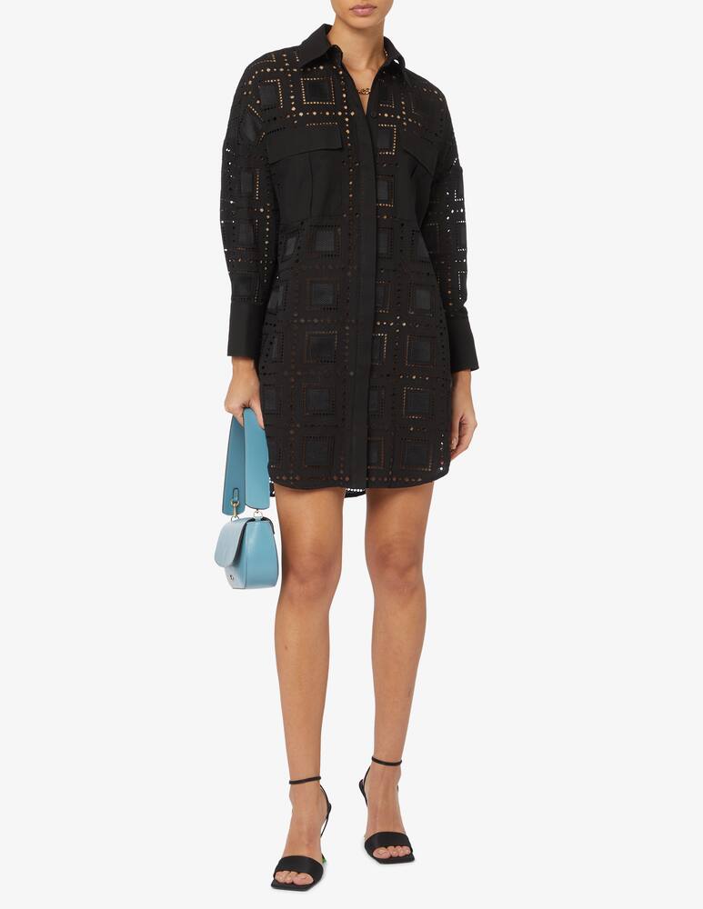 rinascente MSGM Chemisier dress in sangallo fabric