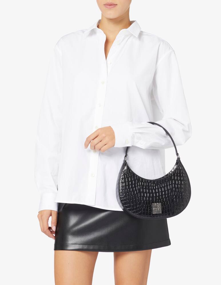 rinascente MSGM Leather hobo bag