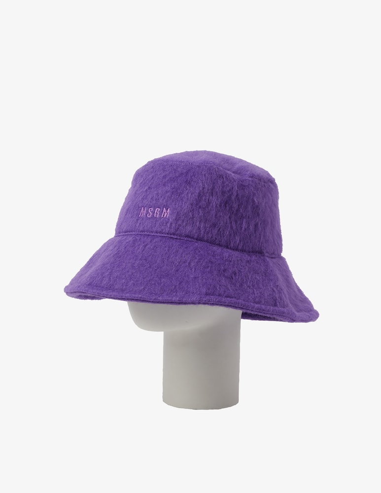 rinascente MSGM Short fur bucket hat