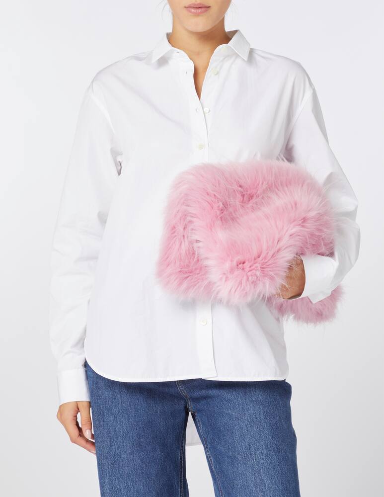 rinascente MSGM Max fur pouch bag