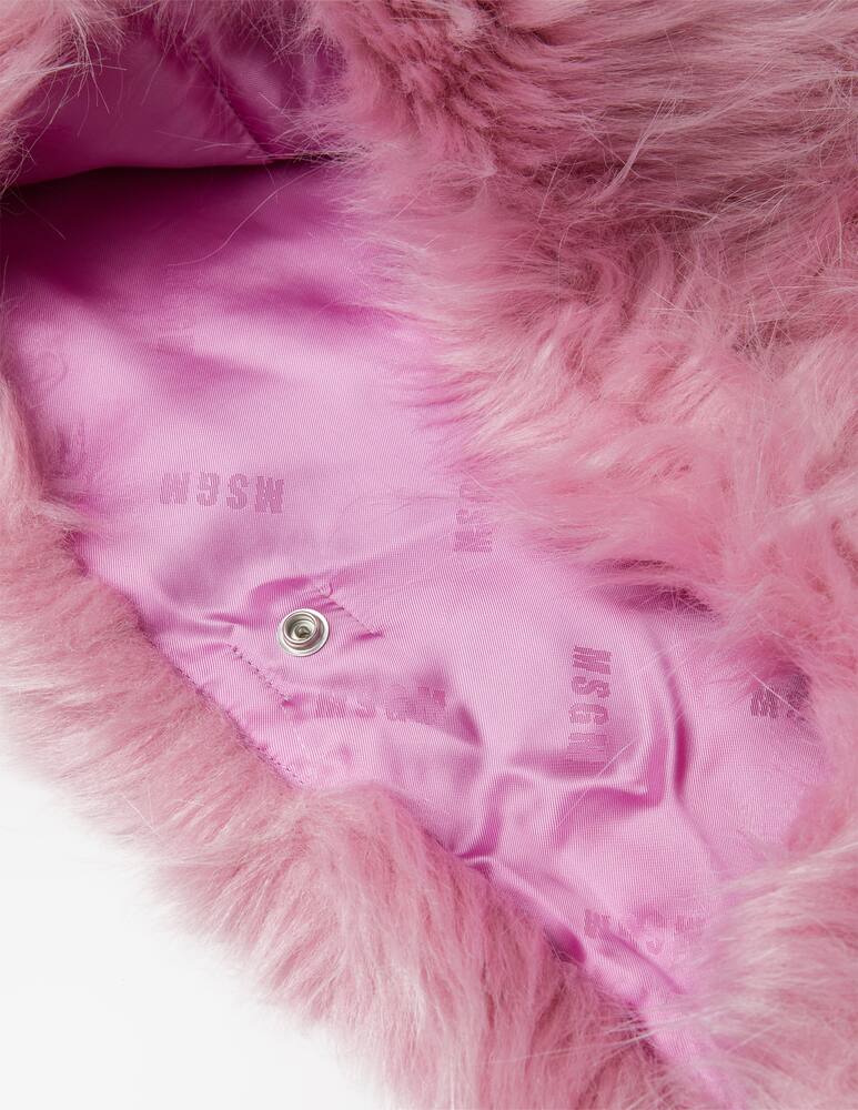 rinascente MSGM Max fur pouch bag