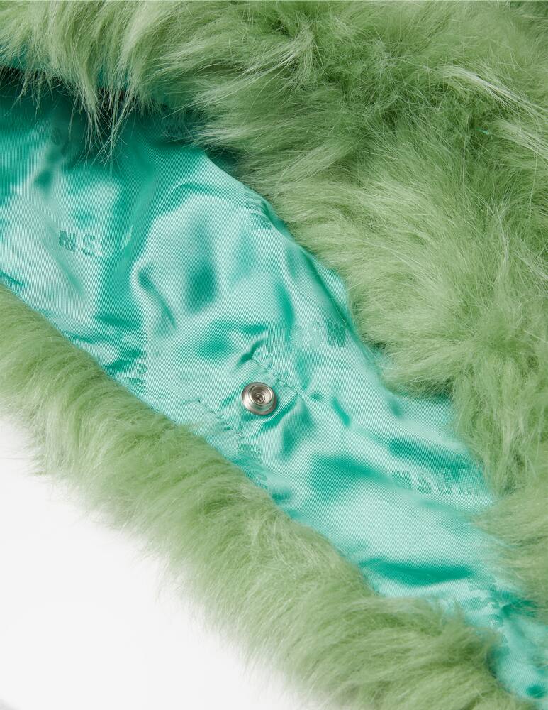 rinascente MSGM Max fur pouch bag