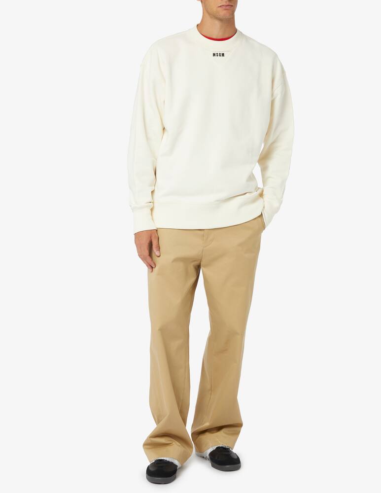 rinascente MSGM Felpa girocollo triangolo logo