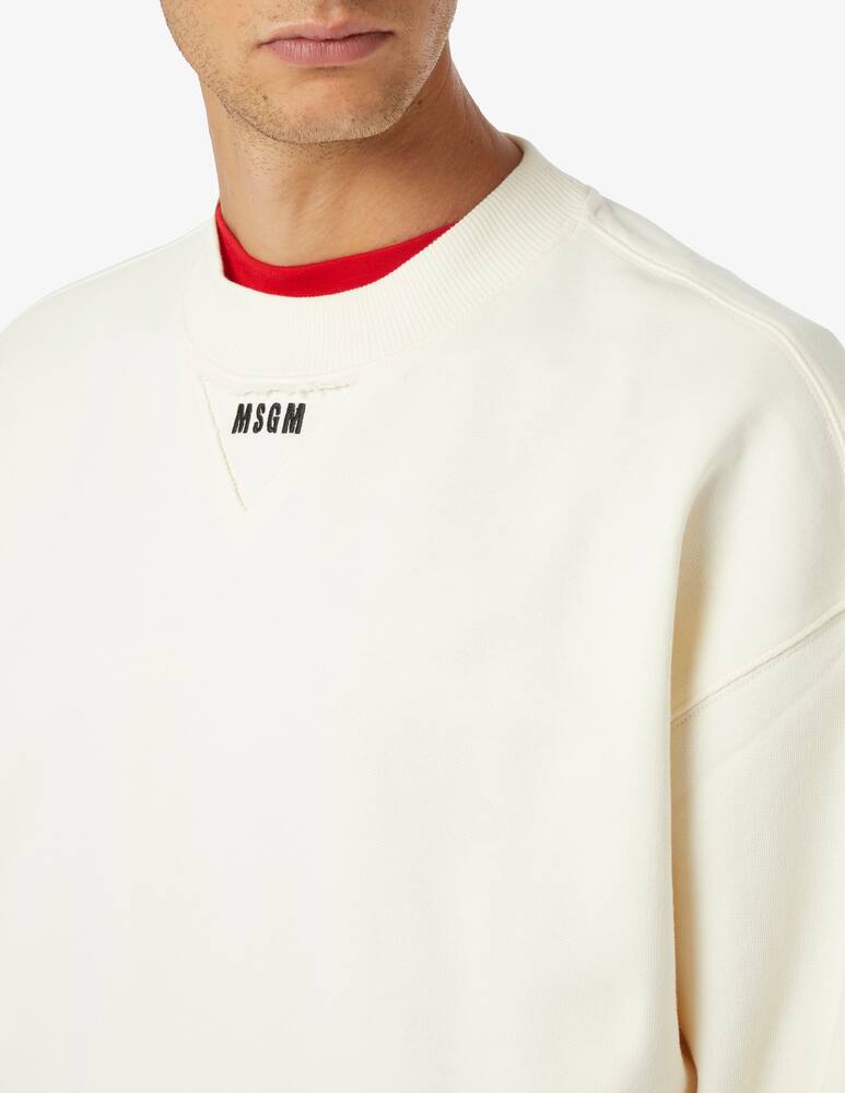 rinascente MSGM Felpa girocollo triangolo logo