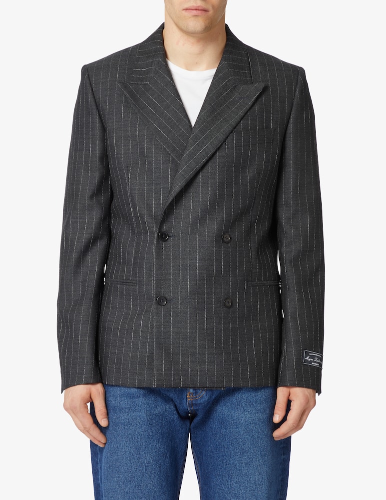 MSGM Blazer gessato doppio petto - immagine 1