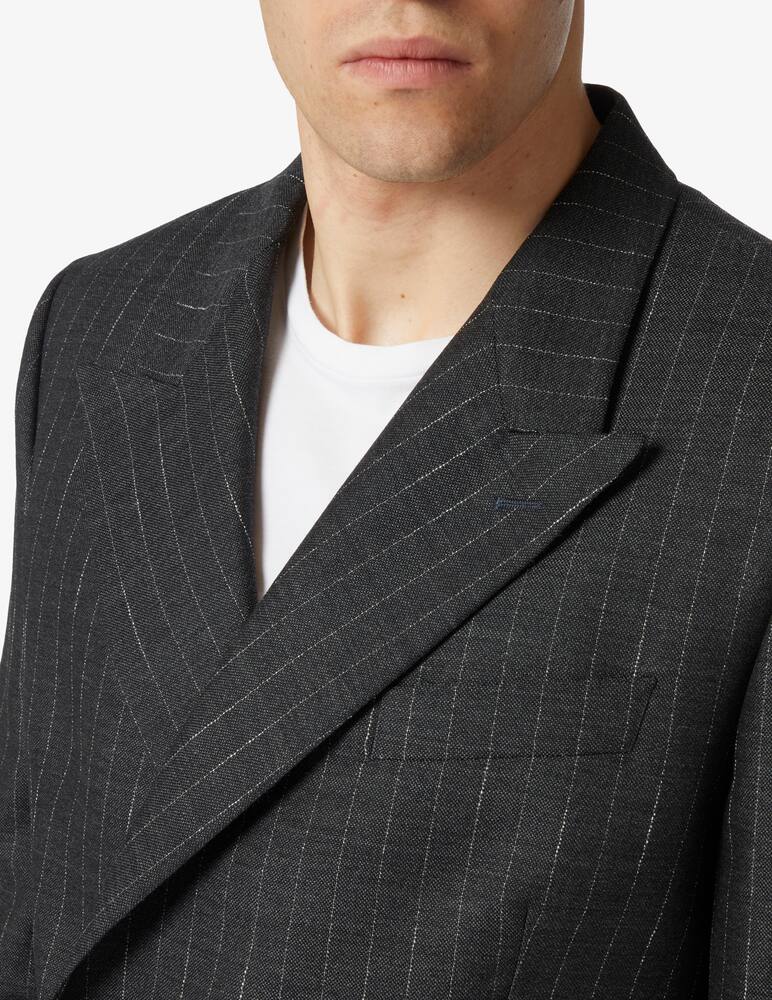 MSGM Blazer gessato doppio petto - immagine 4
