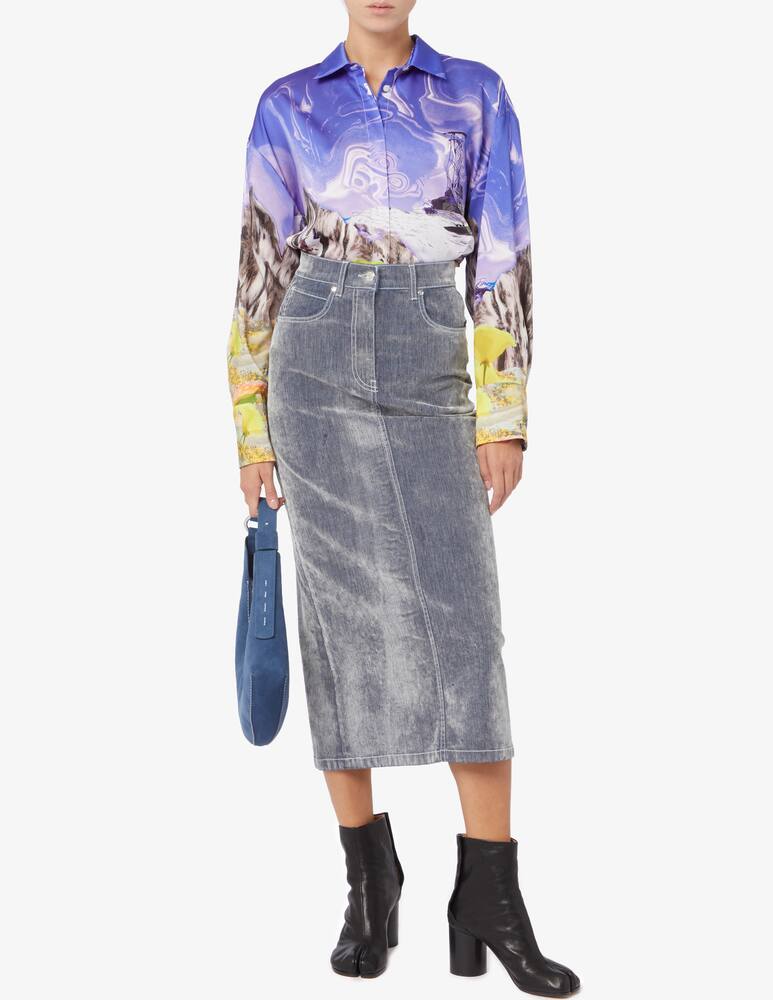 rinascente MSGM Gonna midi in velluto