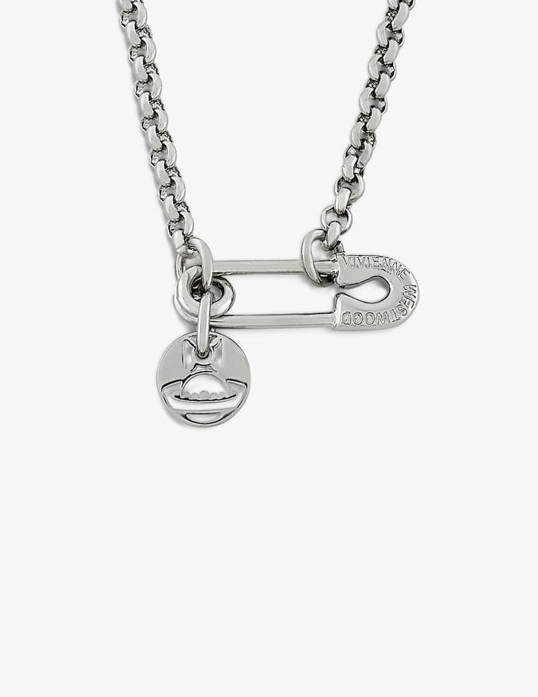rinascente Vivienne Westwood Imogene safety pin necklace